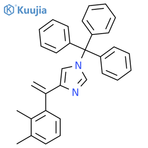 4-(1-(2,3-dimethylphenyl)vinyl)-1-trityl-1H-imidazole structure