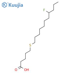 14(r,s)-fluoro-6-thiaheptadecanoic acid structure