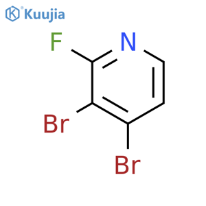 3,4-Dibromo-2-fluoropyridine structure