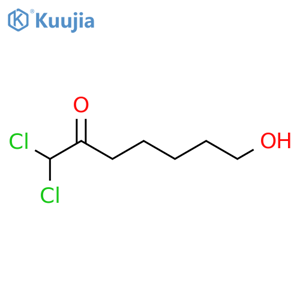 2-Heptanone, 1,1-dichloro-7-hydroxy- structure