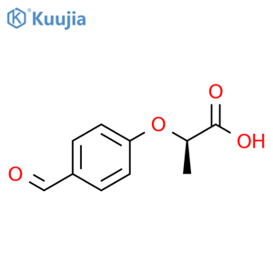 (2R)-2-(4-Formylphenoxy)propanoic acid structure