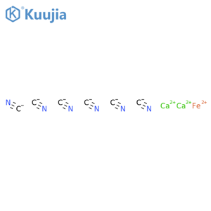 Ferrate(4-),hexakis(cyano-kC)-,calcium (1:2), (OC-6-11)- structure