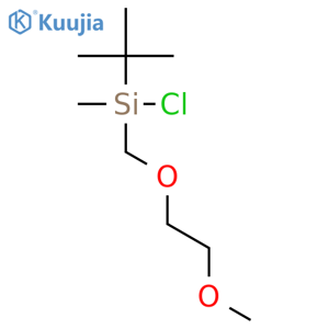 Silane, chloro(1,1-dimethylethyl)[(2-methoxyethoxy)methyl]methyl-, (±)- structure