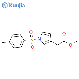 methyl 2-1-(4-methylbenzenesulfonyl)-1H-pyrrol-3-ylacetate structure