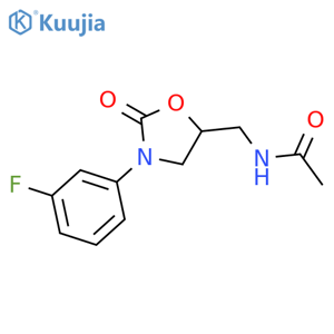 (S)-N-3-(3-Fluorophenyl)-2-Oxo-Oxazolidin-5-YlmethylAcetamide structure