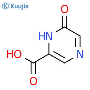 6-hydroxypyrazine-2-carboxylic acid structure