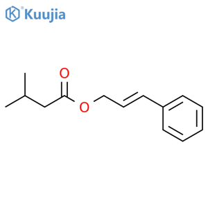 Butanoic acid, 3-methyl-, 3-phenyl-2-propen-1-yl ester structure