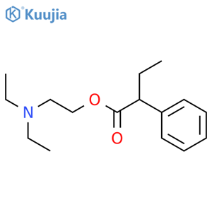 2-(diethylamino)ethyl 2-phenylbutanoate structure