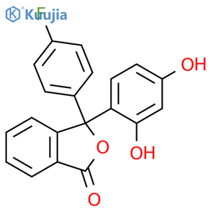 1(3H)-Isobenzofuranone, 3-(2,4-dihydroxyphenyl)-3-(4-fluorophenyl)- structure