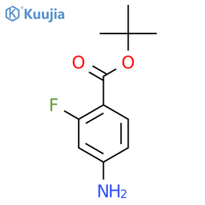 tert-Butyl 4-amino-2-fluorobenzoate structure