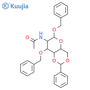 Benzyl 2-Acetamido-3-O-benzyl-4,6-O-benzylidene-2-deoxy-b-D-glucopyranoside structure