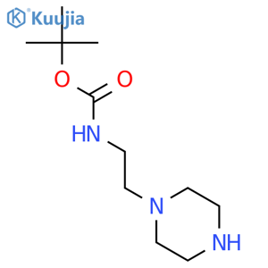 tert-butyl N-[2-(piperazin-1-yl)ethyl]carbamate structure