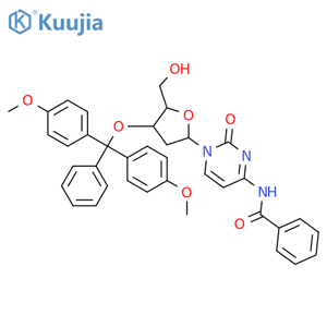 N4-Benzoyl-3'-O-(4,4'-dimethoxytrityl)-2'-deoxycytidine structure