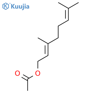 Neryl acetate structure