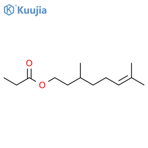 Citronellyl propionate structure