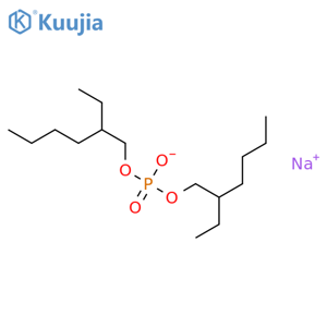 Phosphoric acid,bis(2-ethylhexyl) ester, sodium salt (1:1) structure