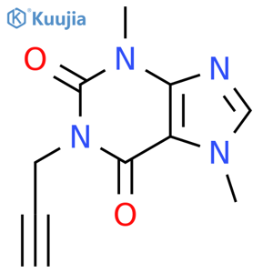 3,7-Dimethyl-1-propargylxanthine structure