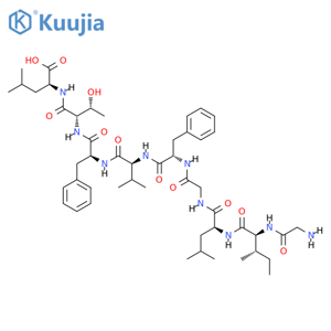 L-Leucine,glycyl-L-isoleucyl-L-leucylglycyl-L-phenylalanyl-L-valyl-L-phenylalanyl-L-threonyl- structure