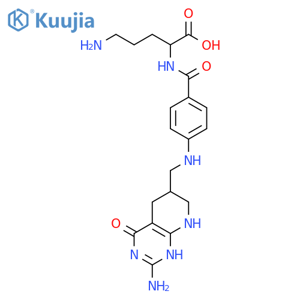 L-Ornithine,N2-[4-[[(2-amino-1,4,5,6,7,8-hexahydro-4-oxopyrido[2,3-d]pyrimidin-6-yl)methyl]amino]benzoyl]-(9CI) structure