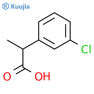 2-(3-Chlorophenyl)propanoic acid structure