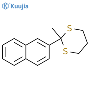 1,3-Dithiane, 2-methyl-2-(2-naphthalenyl)- structure