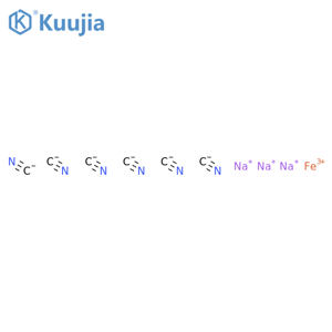 Ferrate(3-),hexakis(cyano-kC)-,sodium (1:3), (OC-6-11)- structure