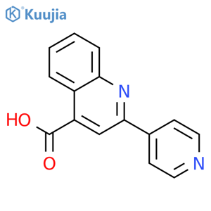 2-(Pyridin-4-yl)quinoline-4-carboxylic acid structure