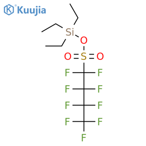 1-Butanesulfonic acid, 1,1,2,2,3,3,4,4,4-nonafluoro-, triethylsilyl ester structure