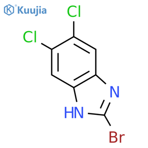 2-bromo-5,6-dichloro-1H-1,3-benzodiazole structure