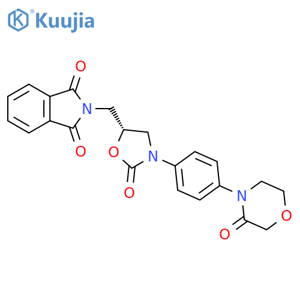 2-(5R)-2-Oxo-3-4-(3-oxo-4-morpholinyl)phenyl-5-oxazolidinylmethyl-1H-isoindole-1,3(2H)-dione structure