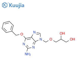 3-((2-Amino-6-(benzyloxy)-9H-purin-9-yl)methoxy)propane-1,2-diol structure