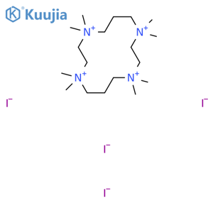 1,1,4,4,8,8,11,11-Octamethyl-1,4,8,11-tetrazoniacyclotetradecane;tetraiodide structure