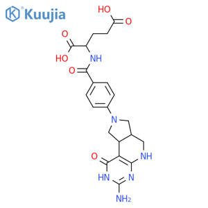 L-Glutamic acid,N-[4-(3-amino-1,2,5,6,6a,7,9,9a-octahydro-1-oxo-8H-pyrrolo[3',4':4,5]pyrido[2,3-d]pyrimidin-8-yl)benzoyl]- structure