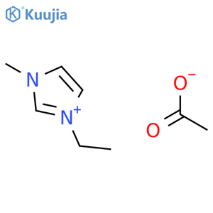 1-Ethyl-3-methylimidazolium acetate structure