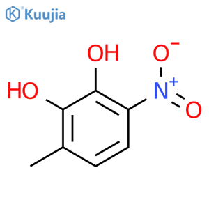 1,2-Benzenediol, 3-methyl-6-nitro- structure