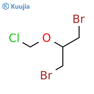 Propane, 1,3-dibromo-2-(chloromethoxy)- structure