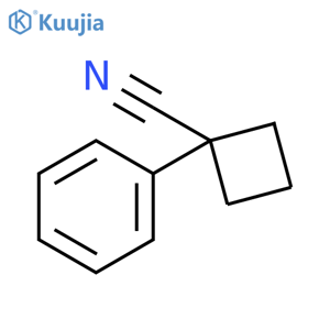 1-phenylcyclobutane-1-carbonitrile structure