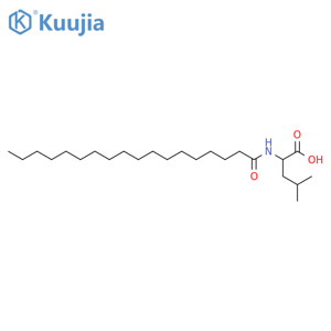 L-Leucine,N-(1-oxooctadecyl)- structure