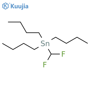 Stannane, tributyl(difluoromethyl)- structure