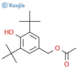 Benzenemethanol,3,5-bis(1,1-dimethylethyl)-4-hydroxy-, 1-acetate structure