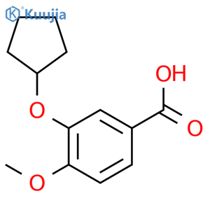 3-(Cyclopentyloxy)-4-methoxybenzoic acid structure