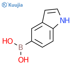 (1H-Indol-5-yl)boronic acid structure