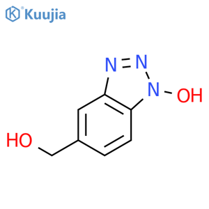 1H-Benzotriazole-5-methanol, 1-hydroxy- structure