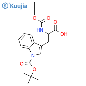 N,1-Bis(1,1-dimethylethoxy)carbonyl-L-tryptophan structure