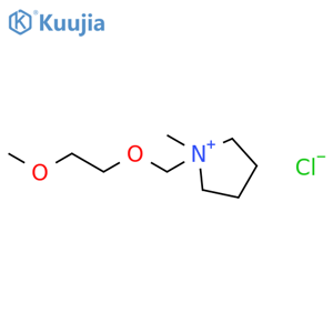 Pyrrolidinium, 1-[(2-methoxyethoxy)methyl]-1-methyl-, chloride structure