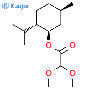 Acetic acid,dimethoxy-, (1R,2S,5R)-5-methyl-2-(1-methylethyl)cyclohexyl ester (9CI) structure