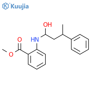 Benzoic acid,2-[(1-hydroxy-3-phenylbutyl)amino]-, methyl ester structure