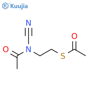 Ethanethioic acid,S-[2-(acetylcyanoamino)ethyl] ester structure