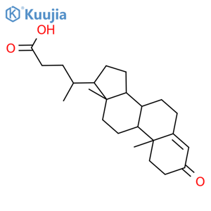 Chol-4-en-24-oic acid,3-oxo- structure