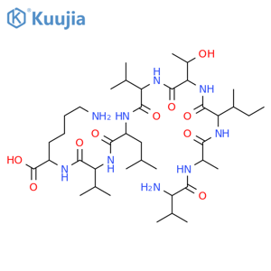 L-Lysine,L-valyl-L-alanyl-L-isoleucyl-L-threonyl-L-valyl-L-leucyl-L-valyl- structure